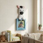 Cadre photo d'un zèbre en papercraft 3D