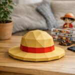 Chapeau de Luffy de One Piece en papercraft 3D