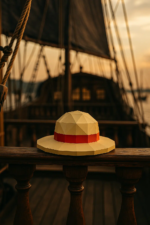 Chapeau de Luffy de One Piece en papercraft 3D