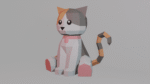 Chaton en papercraft 3D