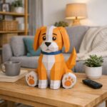 Chiot en papercraft 3D