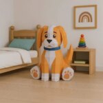 Chiot en papercraft 3D