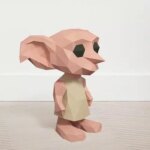 Dobby de Harry Potter en papercraft 3D