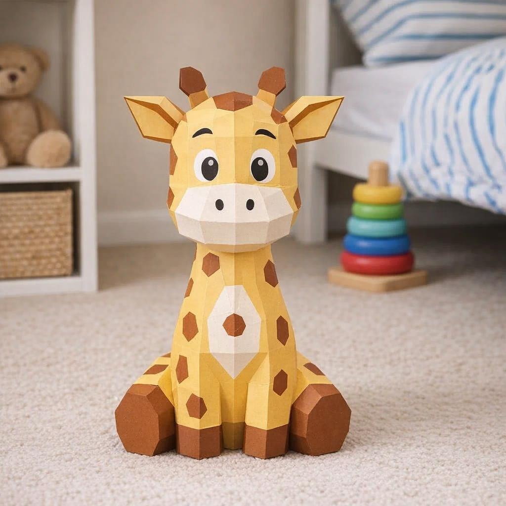 Giraffe en papercraft 3D