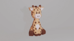 Giraffe en papercraft 3D