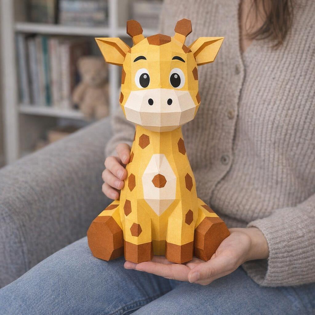 Giraffe en papercraft 3D