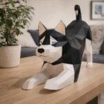 Husky en papercraft 3D