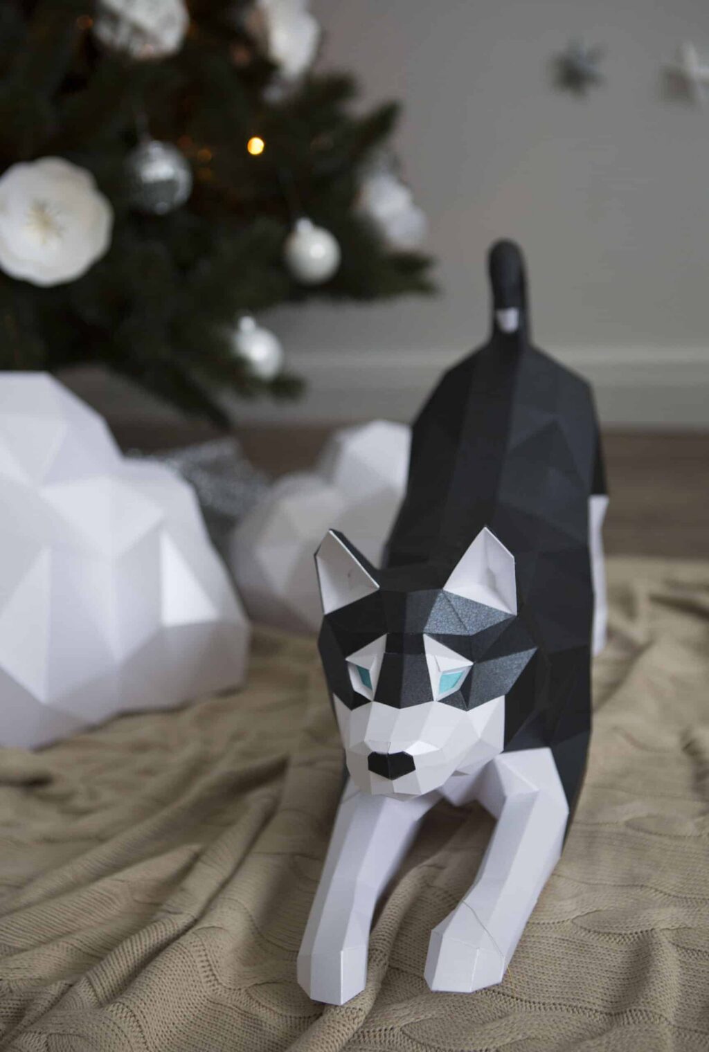 Husky en papercraft 3D