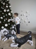 Husky en papercraft 3D