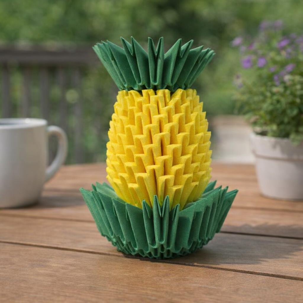 Kit d'origami 3D d'ananas