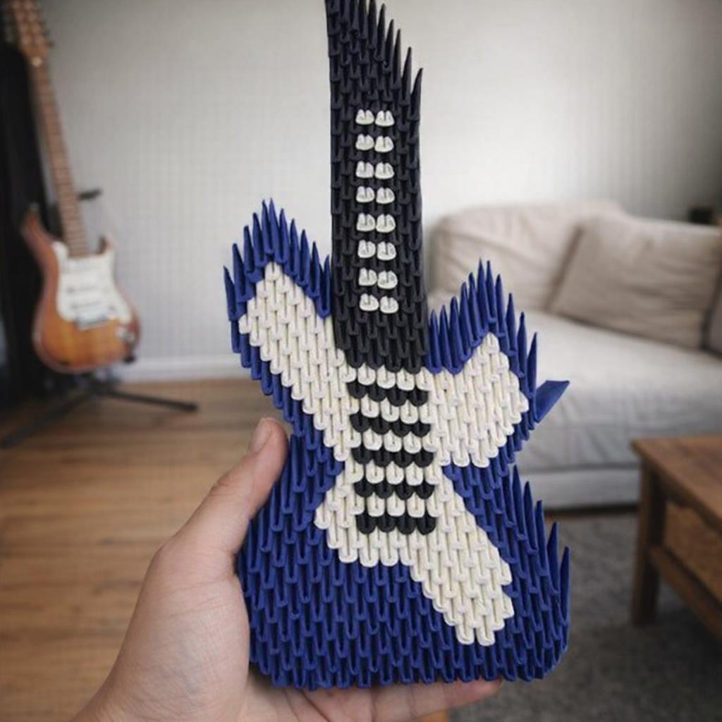 Kit d'origami 3D de guitare electrique