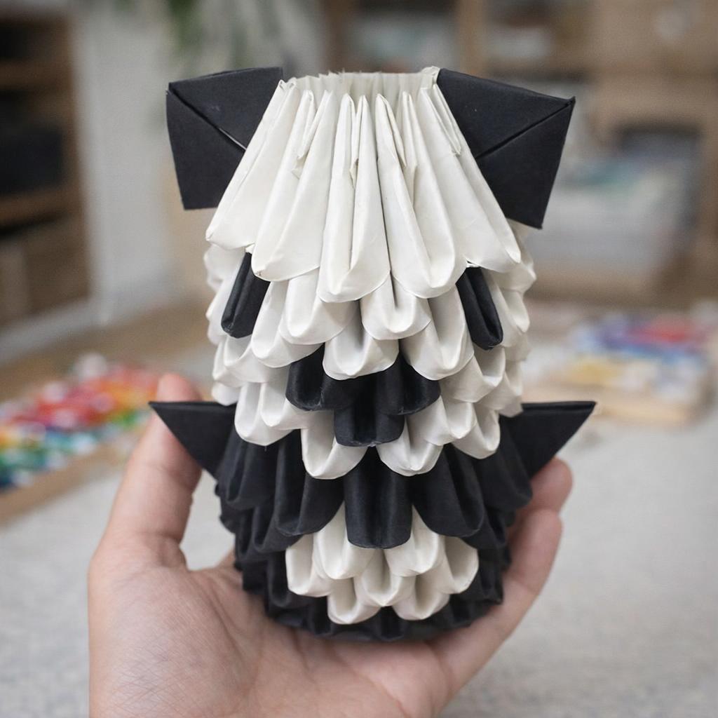 Kit d'origami 3D de panda