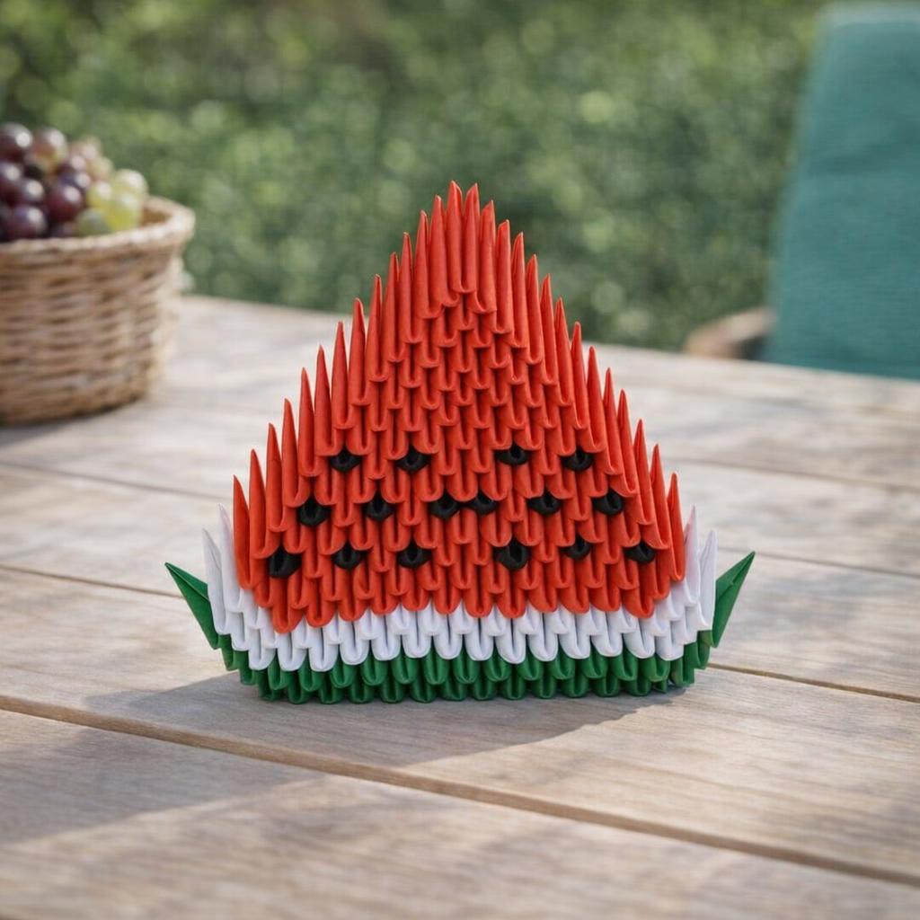 Kit d'origami 3D de pastèque