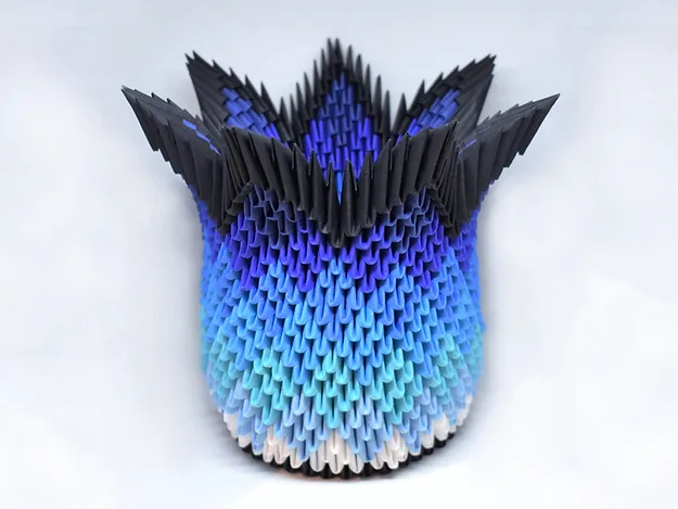 Kit d'origami 3D de vase Neptune
