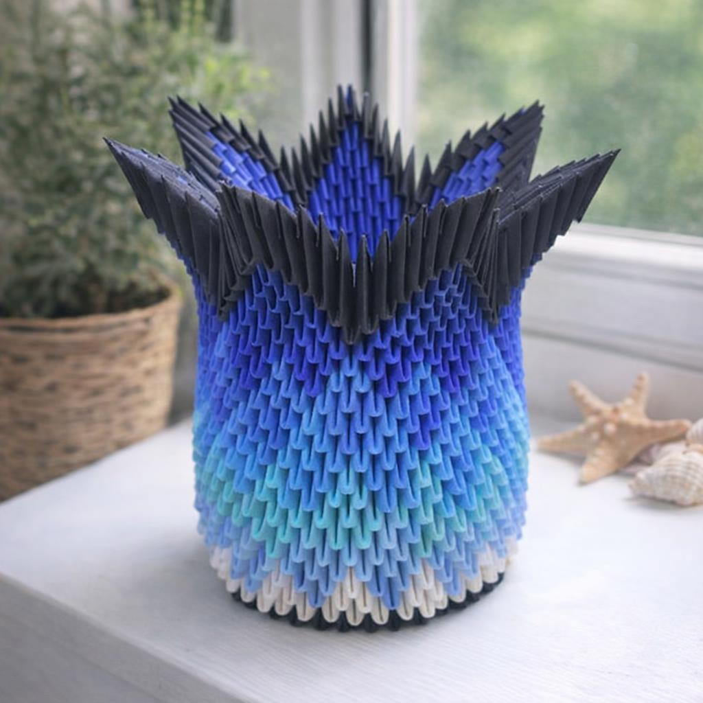 Kit d'origami 3D de vase Neptune