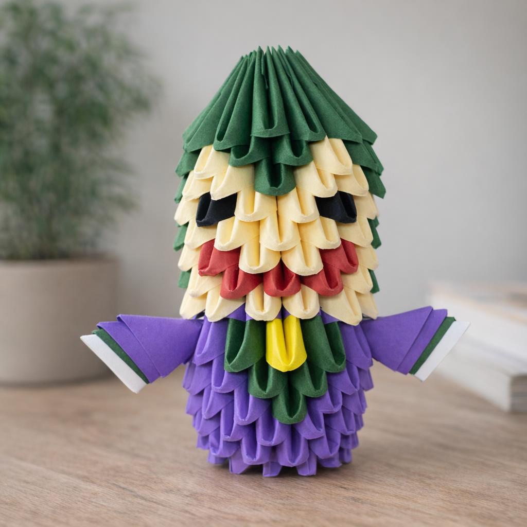 Kit d'origami 3D du Joker