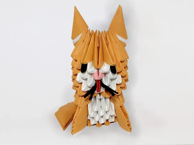 Kit d'origami 3D d'un chat