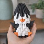 Kit d'origami 3D pingouin
