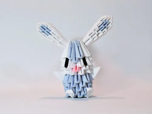 Kit d'origami 3D pour lapin