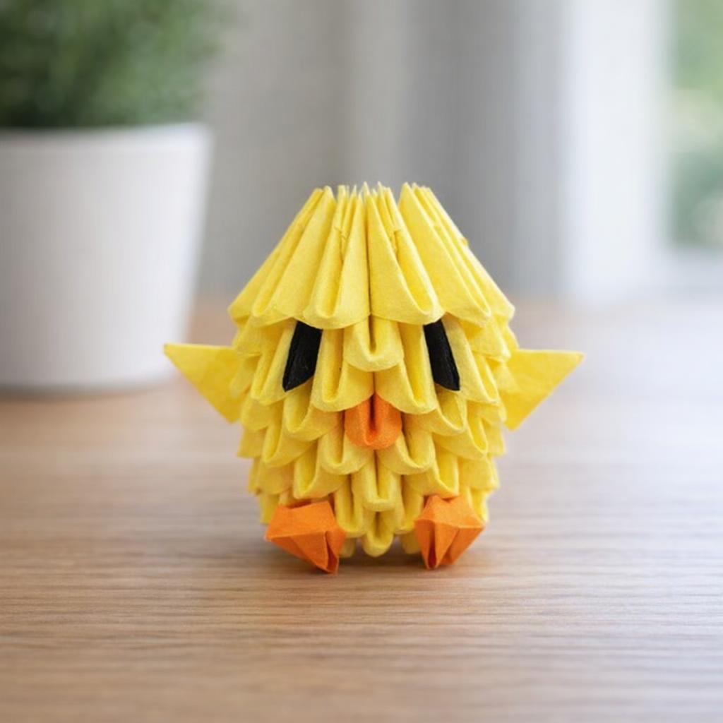 Kit d'origami 3D poussin