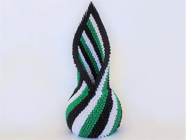 Kit d'origami 3D vase Boréal