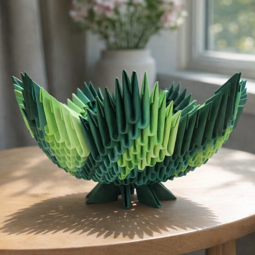Kit d'origami 3D Vase Printanier