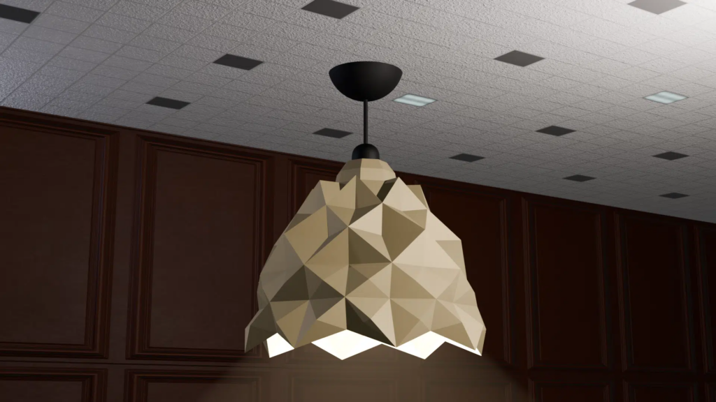 Lampe gel en papercraft 3D