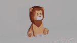 Lion en papercraft 3D