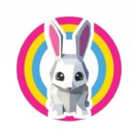 Modèle enfant de lapin mignon