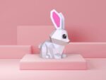 Modèle enfant de lapin mignon