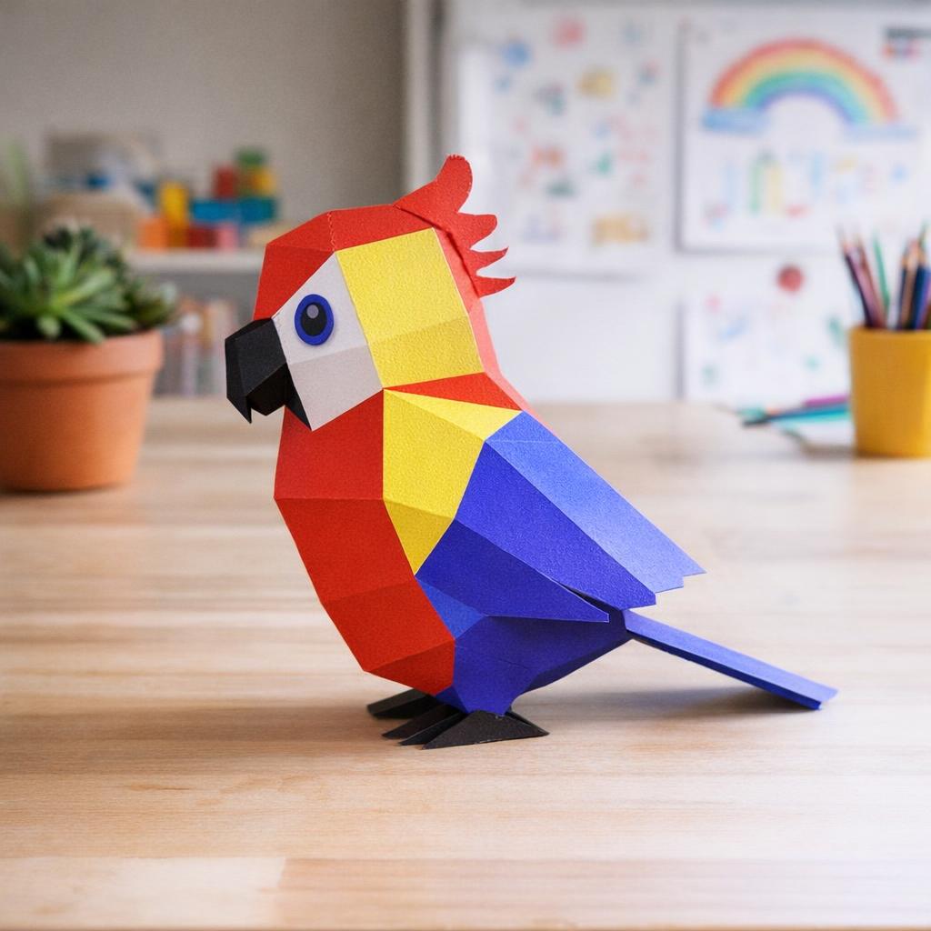 Modèle enfant de perroquet