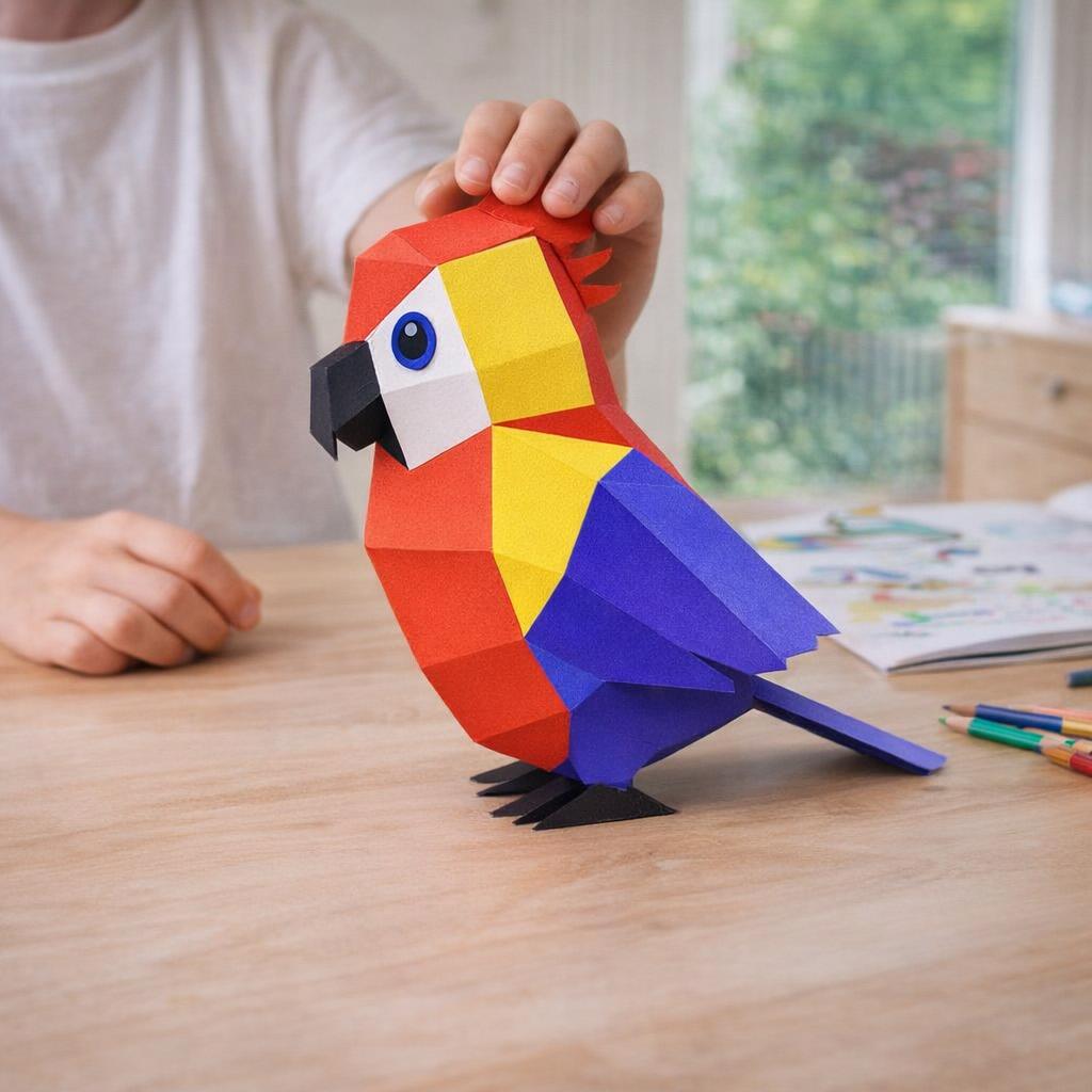 Modèle enfant de perroquet