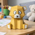 Modèle enfant ours en peluche