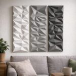 Panneau mural géométrique en papercraft 3D