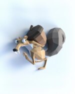 Papercraft 3D Scrat mural de l'âge de glace