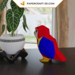Papercraft bébé Ara en 3D