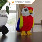 Papercraft bébé Ara en 3D