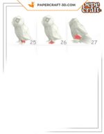 Papercraft bébé Ara en 3D