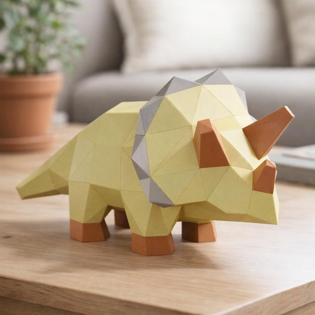Papercraft bébé Triceratops en 3D