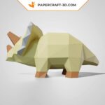 Papercraft bébé Triceratops en 3D