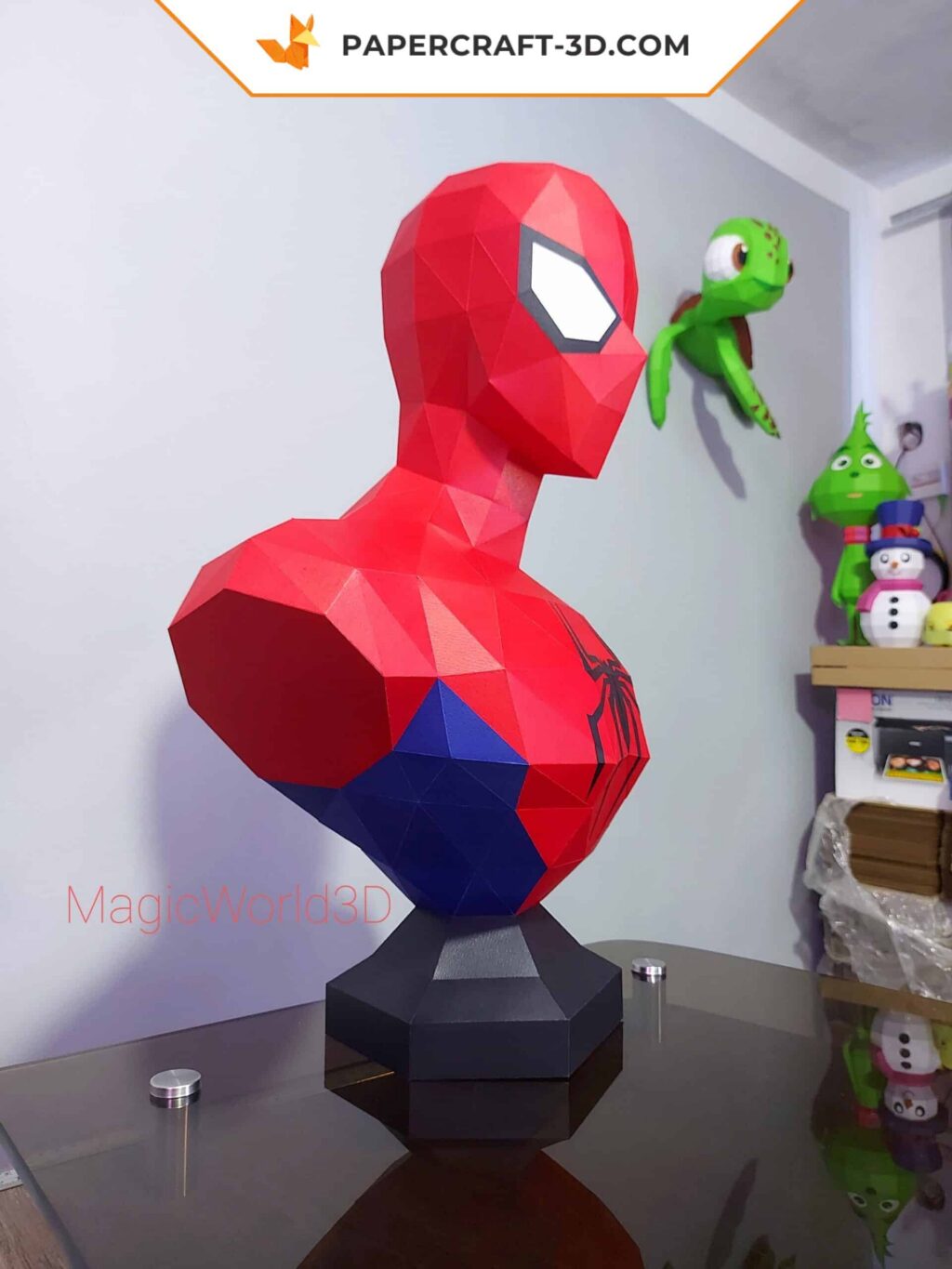 Papercraft buste de Spiderman en 3D