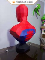 Papercraft buste de Spiderman en 3D