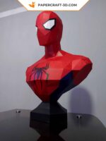 Papercraft buste de Spiderman en 3D