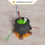 Papercraft chaudron de sorcière en 3D
