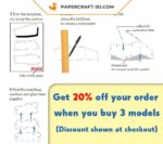 Papercraft cœur en 3D