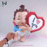 Papercraft de bébé Cupidon en 3D