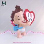 Papercraft de bébé Cupidon en 3D