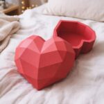 Papercraft de boîte cœur en origami