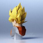 Papercraft de buste de Goku en 3D