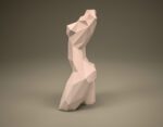 Papercraft de buste féminin en 3D